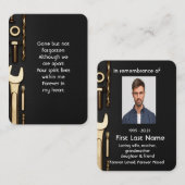 メモリアル写真祈りの言葉ツール整備士 名刺 (正面/裏面)