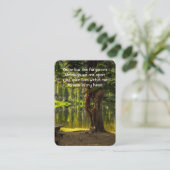 メモリアル写真祈りの言葉パーク風光明媚な湖キャンプ場 名刺 (スタンド正面)