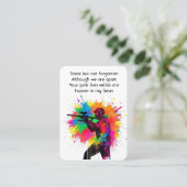 メモリアル写真祈りの言葉ペイントボールゲーム愛好家 名刺 (スタンド正面)