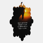 メモリアル写真祈りの言葉ホースウェスタン オーナメントカード (右)