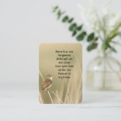 メモリアル写真祈りの言葉リトルバードガーデン自然 名刺 (スタンド正面)