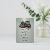 メモリアル写真祈りの言葉4x4トラックオフロードモンスターB 名刺 (スタンド正面)