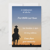 メモリアル写真西ホースバックライディング 招待状 (正面)