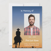 メモリアル写真西ホースバックライディング 招待状 (裏面)