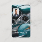 メモリアル写真記念アンティーク車自動車 名刺 (正面)