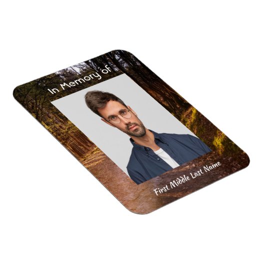 メモリアル写真記念フォレストトレイルウォーク マグネット (右側)