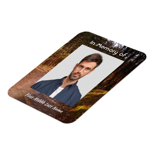 メモリアル写真記念フォレストトレイルウォーク マグネット (左側)