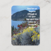 メモリアル写真記念マウンテンレイクフラワーズ 名刺 (正面)