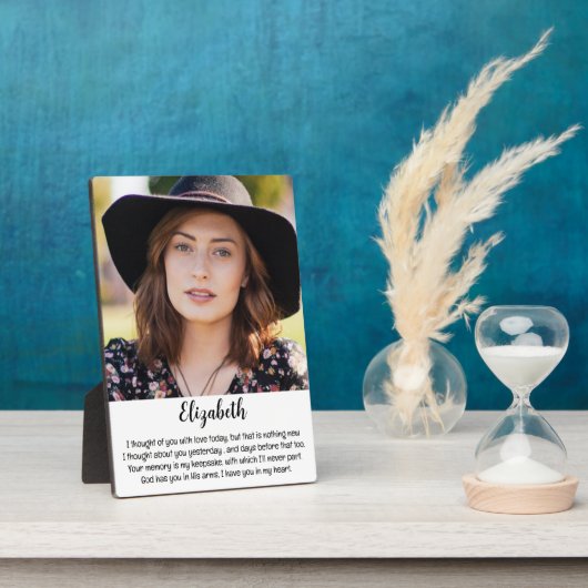 メモリアル写真記念悔やみや弔慰記憶 フォトプラーク (側面)