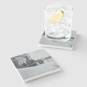 メモリアル反射ストーンコースター ストーンコースター (横)