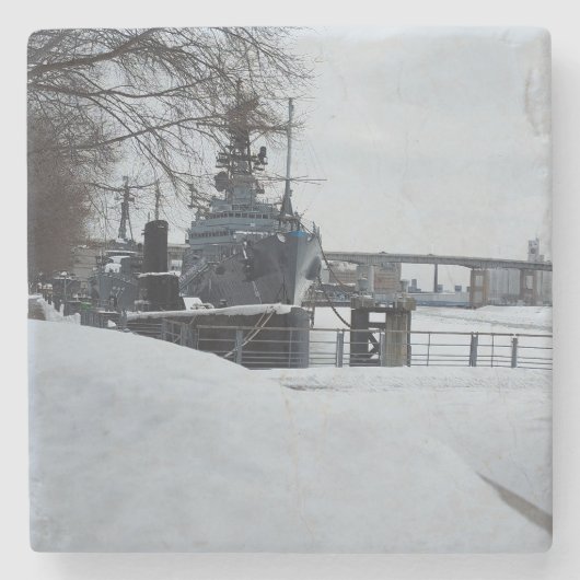 メモリアル反射ストーンコースター ストーンコースター (正面)