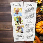 メモリアル大理石3写真葬式祈りの言葉ブックマーク