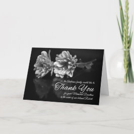 メモリアル寄贈ブラッククラシックありがとう サンキューカード