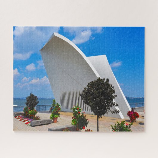 メモリアル建物スタテンアイランドニューヨーク。 ジグソーパズル (横)