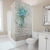 メモリアル引用文サイン – 悔やみや弔慰ギフト シャワーカーテン (インサイチュ)