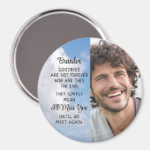 メモリアル引用文写真パーソナライズされた記念 マグネット (正面/裏面)