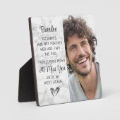 メモリアル引用文写真追悼キープサケマーブル フォトプラーク (正面)