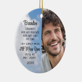 メモリアル引用文写真追悼悔やみや弔慰記念 セラミックオーナメント (右)