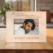 メモリアル引用文悔やみや弔慰 レーザー彫刻フレーム