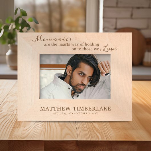 メモリアル引用文悔やみや弔慰 レーザー彫刻フレーム