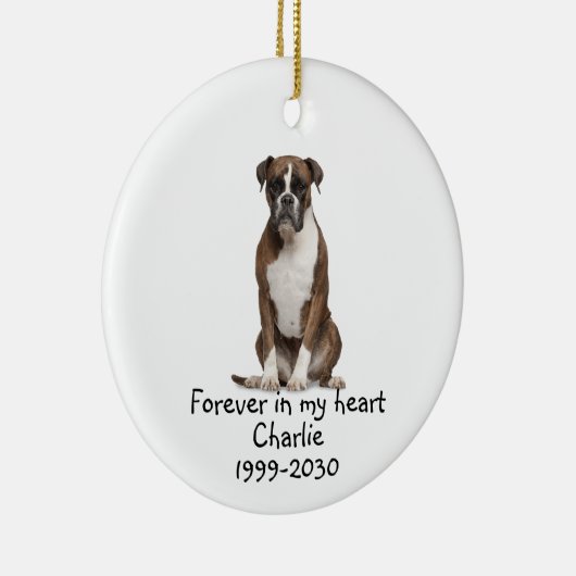 メモリアル形獣犬ペット動物陶磁器オーナメント セラミックオーナメント (右)