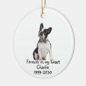 メモリアル形獣犬ペット動物陶磁器オーナメント セラミックオーナメント (左)