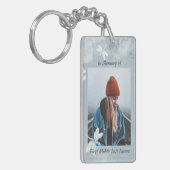 メモリアル形見トンボ白花 キーホルダー (正面左)