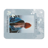 メモリアル形見トンボ白花 マグネット (横)