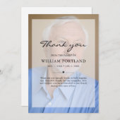 メモリアル悔やみや弔慰フォトヴェルムオーバーレイ葬儀 サンキューカード (正面/裏面)