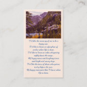 メモリアル悔やみや弔慰写真記憶カード 名刺 (正面)