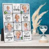 メモリアル悔やみや弔慰引用文6 Photo In Loving Memory フォトプラーク (側面)