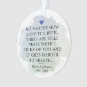 メモリアル悔やみや弔慰記念ことわざフォトアクリル オーナメント (正面)