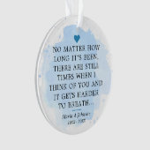 メモリアル悔やみや弔慰記念ことわざフォトアクリル オーナメント (正面)