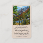 メモリアル悔やみや弔慰賛美アイリッシュカード 名刺 (正面)