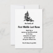 メモリアル感謝していサイ男らしルスタグディアアート サンキューカード (裏面)