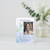 メモリアル感謝していサービスDragonfly Water Color Art 名刺 (スタンド正面)