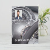 メモリアル招待状アンティーク車自動車 招待状 (スタンド正面)