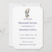 メモリアル招待状ウォーターカラーバーンドウル 招待状 (裏面)