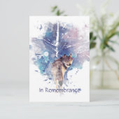 メモリアル招待状ウルフワイルドライフアート 招待状 (スタンド正面)