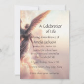 メモリアル招待状エンジェルスカイクラウド 招待状 (裏面)