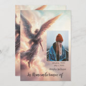 メモリアル招待状エンジェルスカイクラウド 招待状 (正面/裏面)