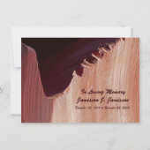 メモリアル招待状キャニオンクロスカット 招待状 (正面)