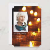 メモリアル招待状キャンドル灯 招待状 (正面)