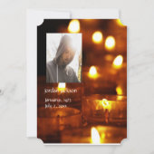 メモリアル招待状キャンドル灯 招待状 (正面)