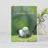 メモリアル招待状ゴルファーズゴルフカート 招待状 (スタンド正面)