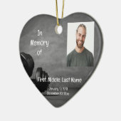 メモリアル招待状ジムフィットネストレーナーウェイト セラミックオーナメント (左)