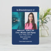 メモリアル招待状スイミング泳ぐ人 招待状 (スタンド正面)