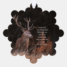 メモリアル招待状スタグディアアウトドアスマン オーナメントカード