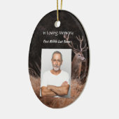 メモリアル招待状スタグディアアウトドアスマン セラミックオーナメント (左)