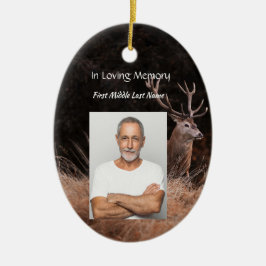 メモリアル招待状スタグディアアウトドアスマン セラミックオーナメント